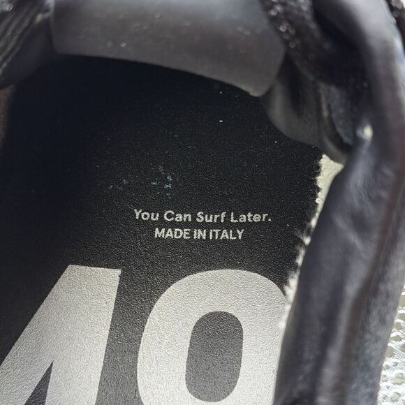 P448 Women’s Skate Sneaker Black Leather Low-Top Italian Made Casual Luxury - Picture 8 of 11